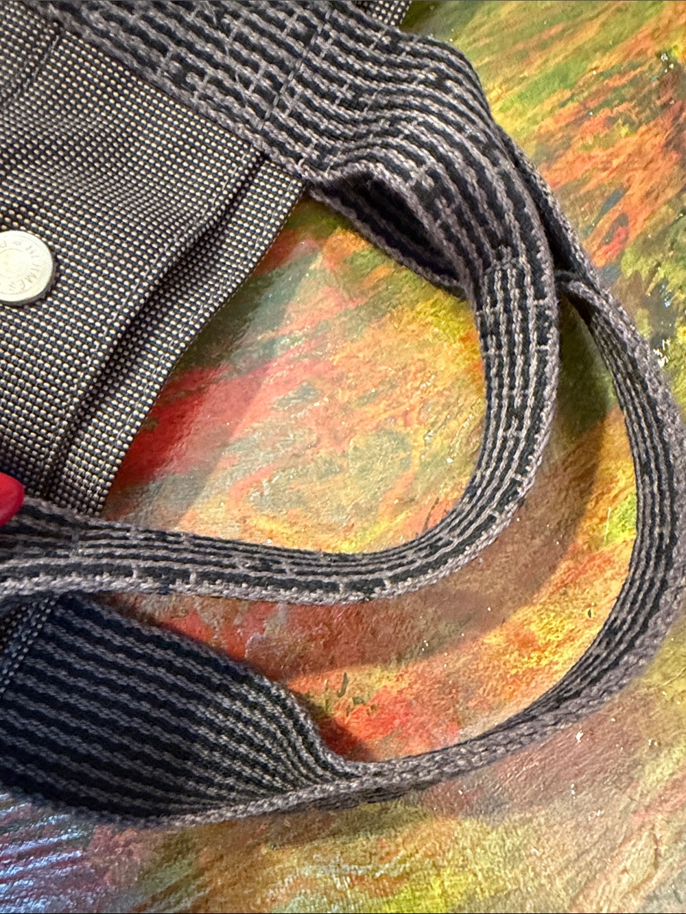 Hermes Tote Bag Card Gray Black Canvas Fourre Tout PM Silver Hardware Unisex - Picture 5 of 16